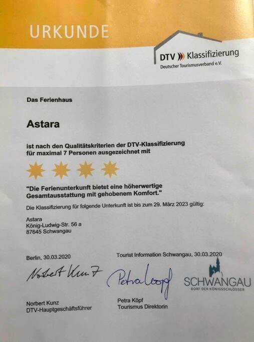 Astara - Dein Traum-Ferienhaus In Schwangau Kültér fotó